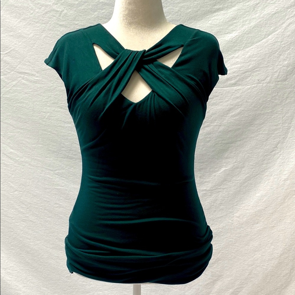 Bailey 44 Cut Out Fitted Blouse for Anthropologie- NWOT